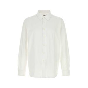 Brioni Men White Cotton Shirt